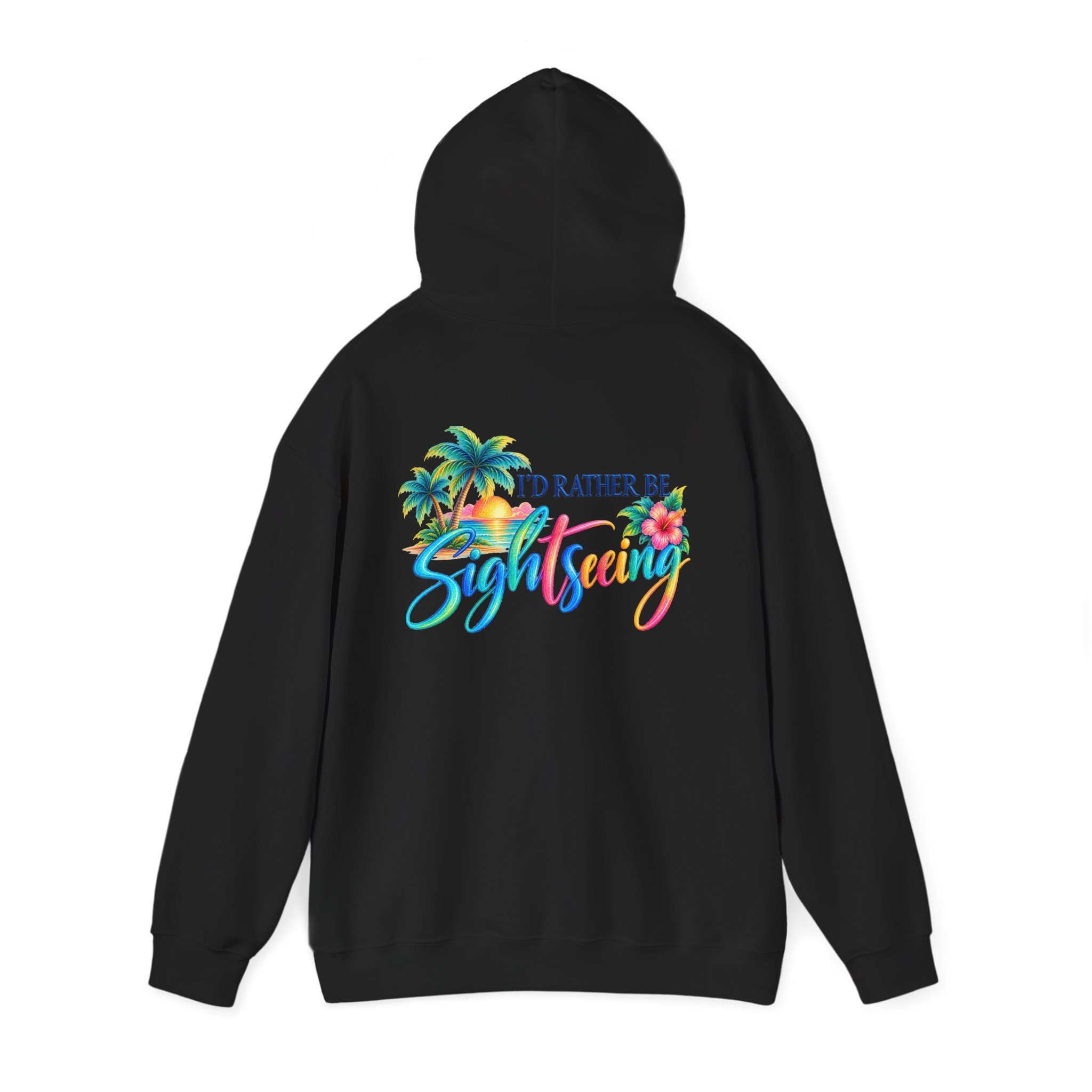 Copy of Sightseeing Hoodie — 'I'd Rather Be Sightseeing' Tropical Palm Travel Sweatshirt - Image 7